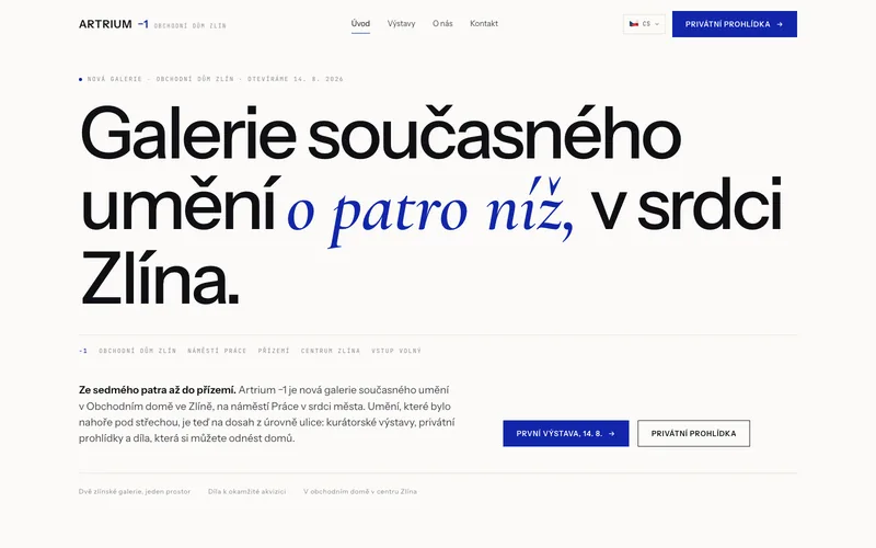 Náhled projektu Artrium −1