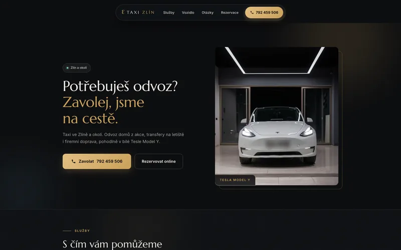 Náhled projektu ETAXI Zlín